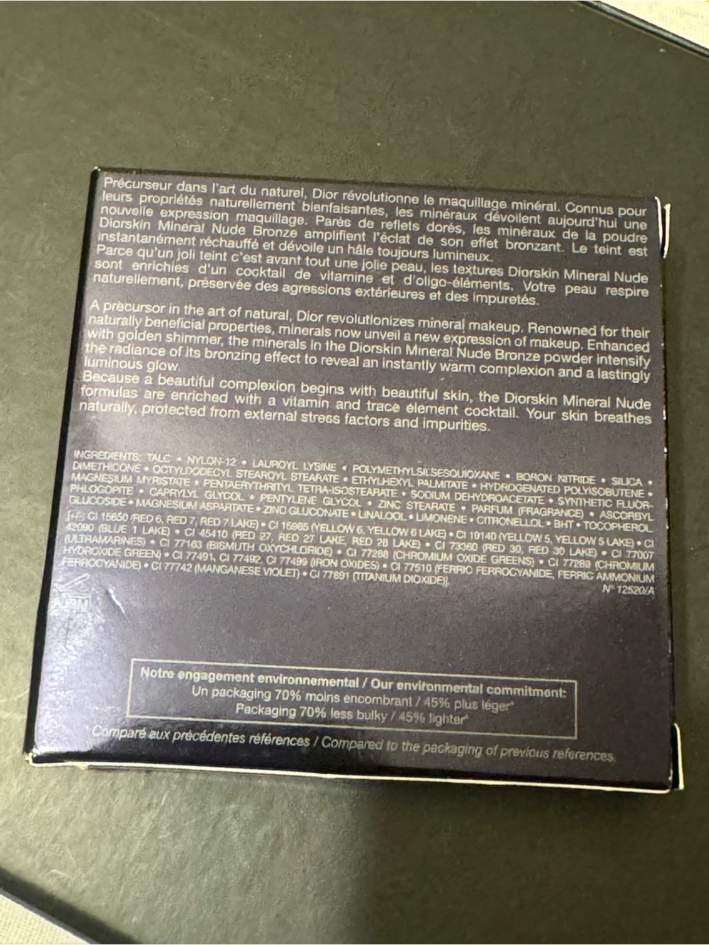 BNIB Dior Diorskin Mineral Nude Bronze Color Games Summer 2020 01 Light Flame - Picture 13 of 13